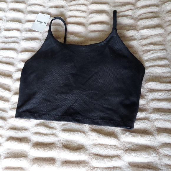 Lemedy Tops Lemedy Women Padded Sports Bra Fitness Workout Running Shirts Yoga Tank Top